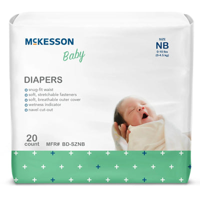 McKesson Unisex Baby Diaper Disposable Moderate Absorbency