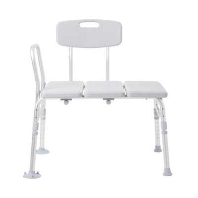 McKesson Transfer Bench for Bathtubs, Aluminum, Adjustable Height, 17.5 in to 22.5 in, Up to 400 lbs