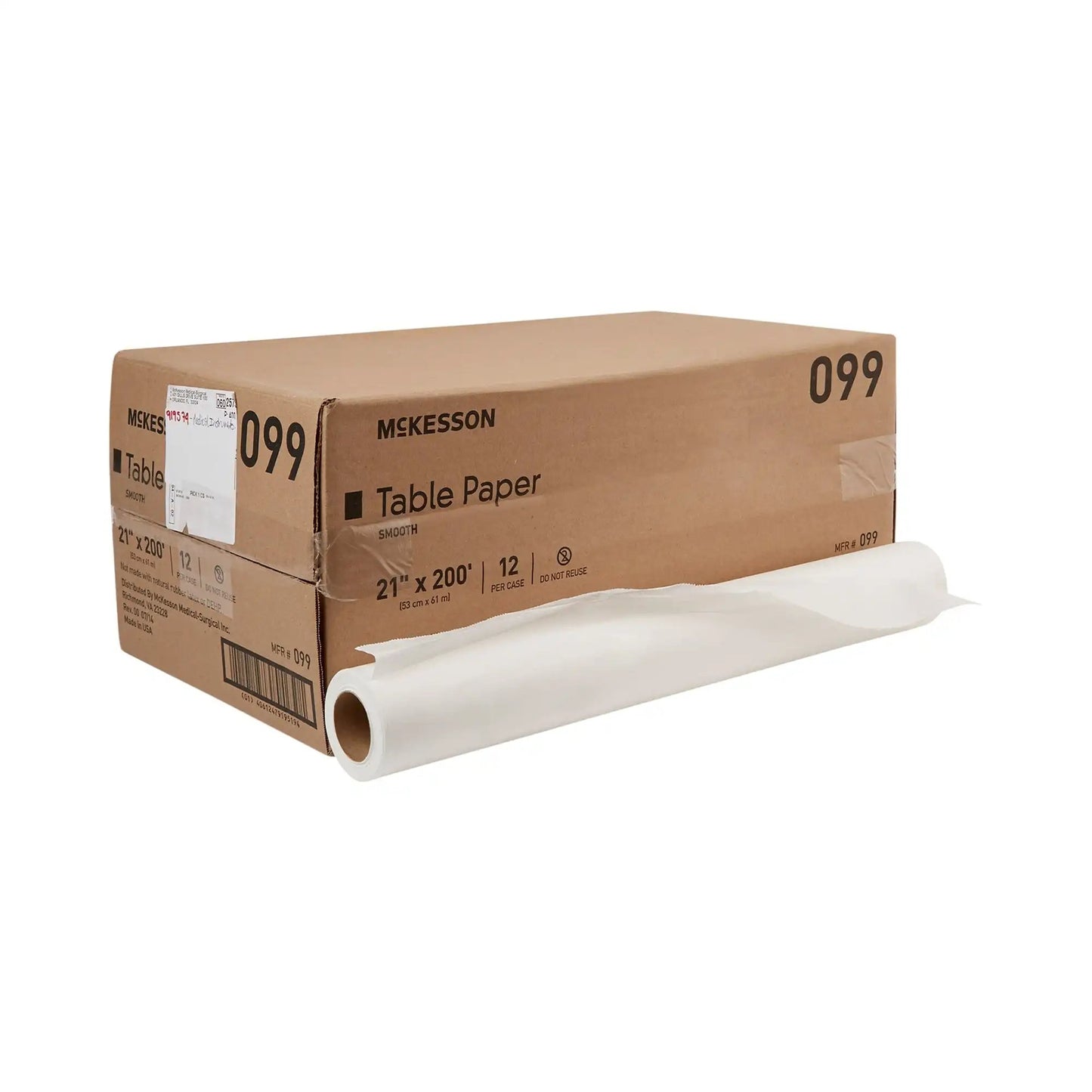McKesson Table Paper, 21 Inch x 200 Foot