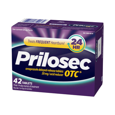 Antacid Prilosec OTC 20 mg Strength Tablet 42 per Box
