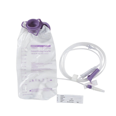 Alcor AMSure Enteral Feeding Pump Bag Set, 1200 mL