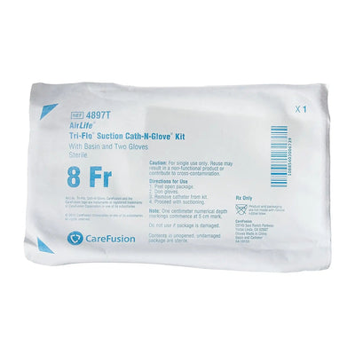 Vyaire Medical Suction Catheter Kit AirLife Cath-N-Glove 8 Fr. NonSterile