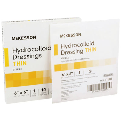McKesson Sterile Hydrocolloid Dressing, 6 x 6 Inch, Light Beige