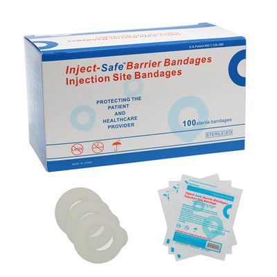 Inject-Safe Adhesive Barrier Strip, 1-3/8 Inch Diameter