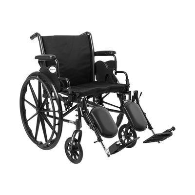 McKesson Lightweight Wheelchair with Flip Back 20 in. Seat, Swing-Away Elevating Footrest, 300 lbs