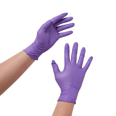 Halyard Purple Nitrile Gloves, Medium Purple