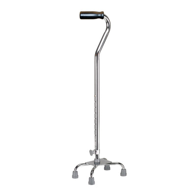 Small Base Quad Cane drive Aluminum 30 to 39 Inch Height Chrome