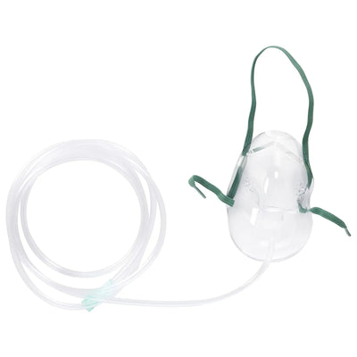 Vyaire Medical Oxygen Mask AirLife Elongated Style Adult One Size Fits Most Adjustable Head Strap