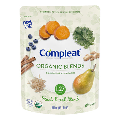 Compleat Organic Blends Fruit and Vegetables Oral Supplement/Tube Feeding Formula, 10.1 oz. Pouch