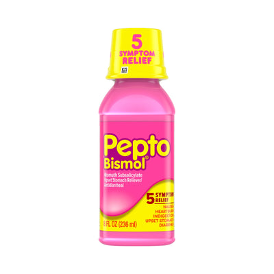 Anti-Diarrheal Pepto Bismol 262 mg Strength Liquid 8 oz.