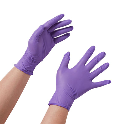 Halyard Purple Nitrile Gloves, Large