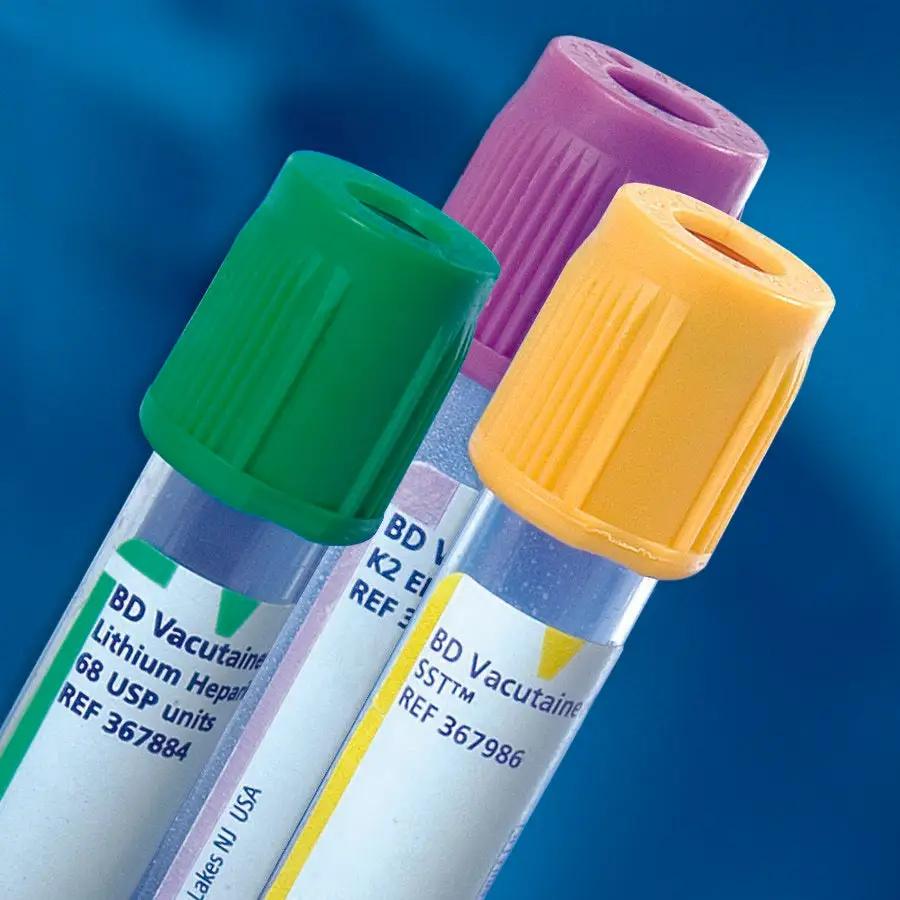 BD Vacutainer Venous Blood Collection Tube, 13 x 75 Tube Size, 3 mL Draw Volume, Hemogard Closure