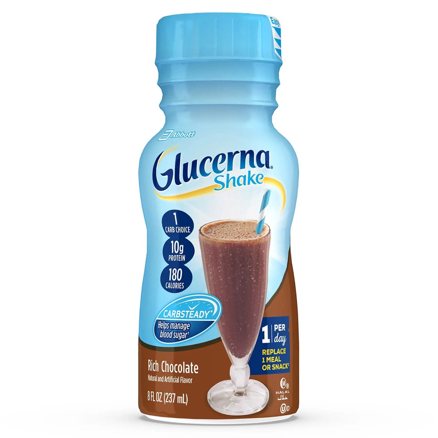 Abbott Glucerna Shake Chocolate Oral Supplement 8 oz. Bottle