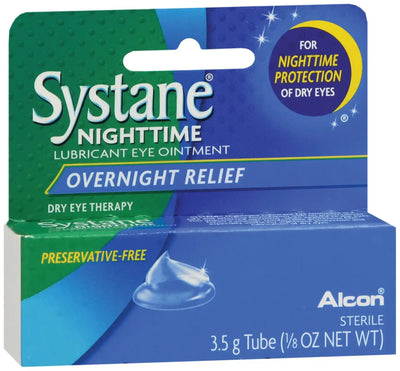 Systane Nighttime Eye Lubricant, 3.5 Gram Tube