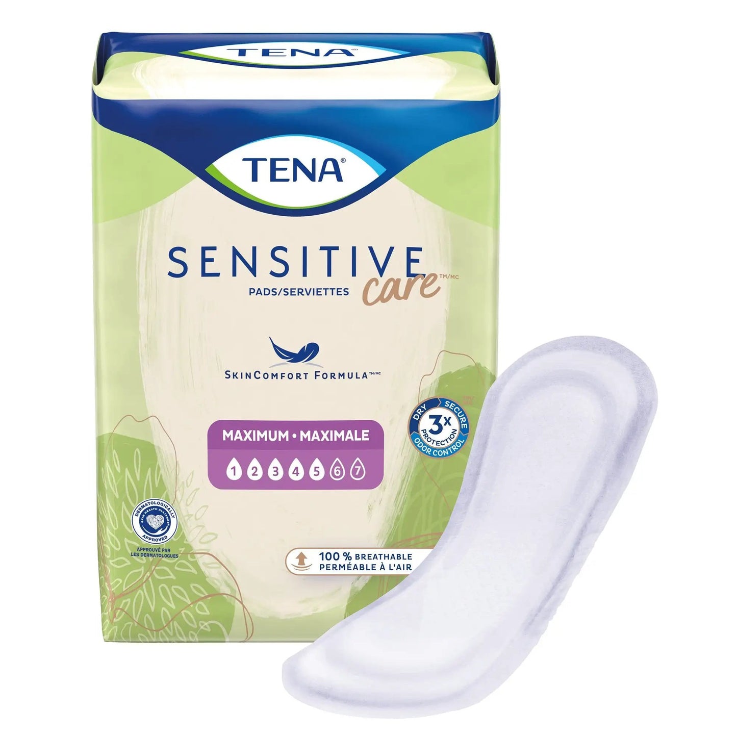 TENA Intimates Bladder Control Pad Maximum 13 Inch Length Heavy Absorbency Dry-Fast Core