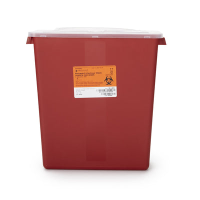 McKesson Multi-purpose Sharps Container Red 3 Gallon Capacity 12.5x6x13.5 inch