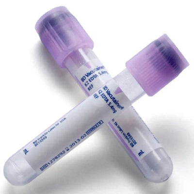 BD Vacutainer Venous Blood Collection Tube, 13 x 100 Tube Size, 6 mL Draw Volume,