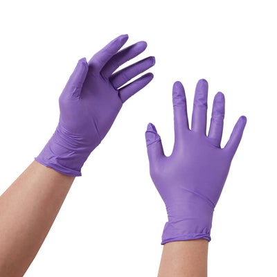 Halyard Purple Nitrile Gloves, Small Purple