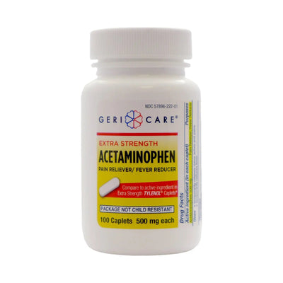 Geri-Care Acetaminophen Pain Relief, 100 Caplets per Bottle