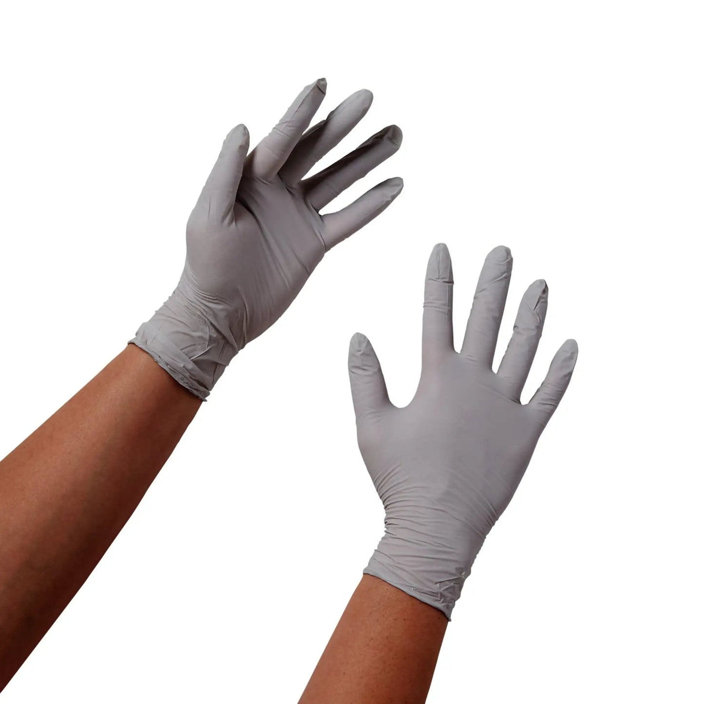 Exam Glove STERLING Medium NonSterile Nitrile Standard Cuff Length Textured Fingertips Gray Chemo Tested