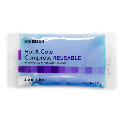 McKesson Hot / Cold Pack General Purpose X-Small 2-1/2 X 5 Inch Gel Reusable