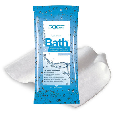 Comfort Bath Unscented Cleansing Washcloths