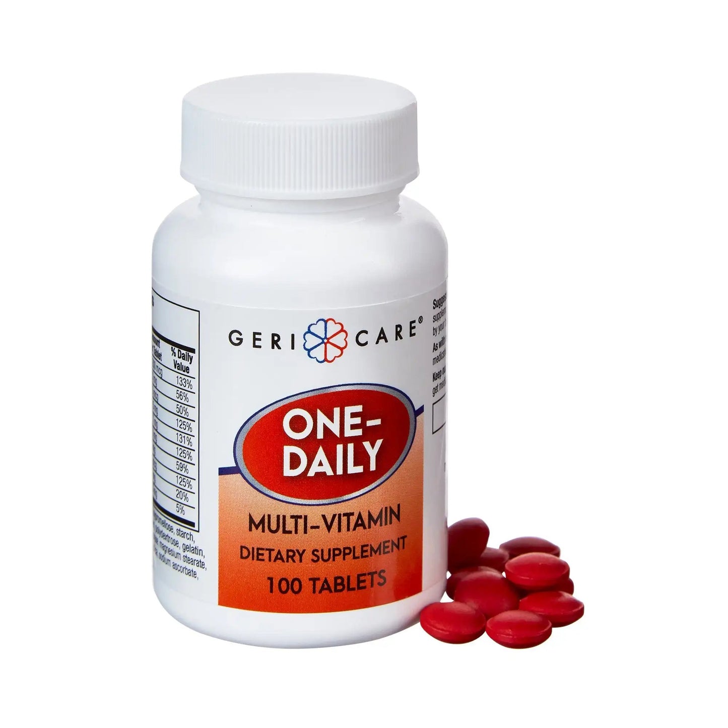 Geri-Care Multivitamin Supplement, 100 Tablets per Bottle