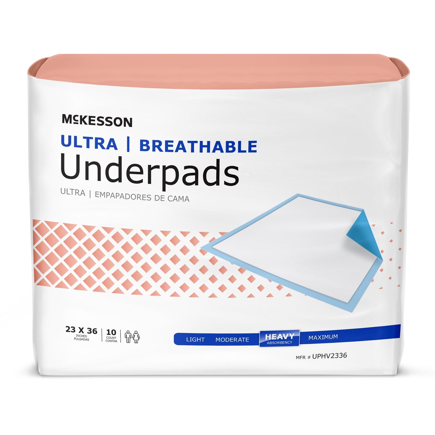 McKesson Ultra Breathable Heavy Absorbency Low Air Loss Underpad  23 x 36 Inch