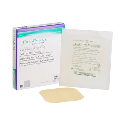 ConvaTec DuoDERM Sterile Extra-Thin Hydrocolloid Dressing, 4 x 4 Inch, Sand