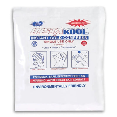 Instant Cold Pack InstaKool General Purpose Small 5 X 6 Inch Plastic / Urea / Water / CarbamaKool Disposable