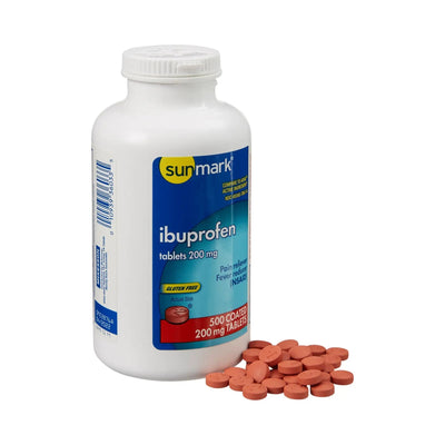 sunmark Ibuprofen Pain Relief, 500 Tablets per Bottle